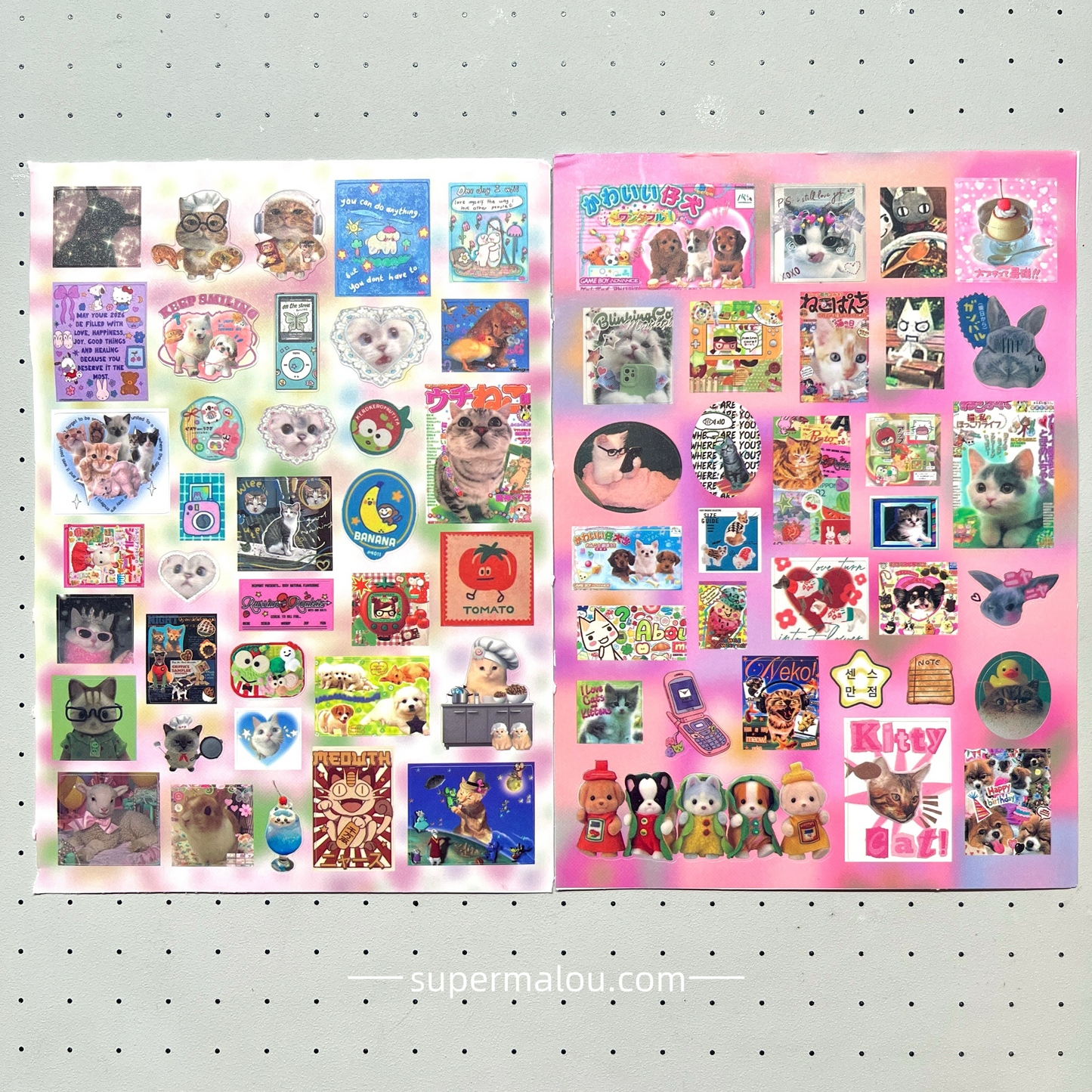 8 Sheets Retro Style Japanese Small Animals Stickers