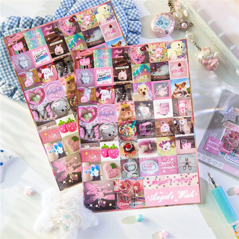 2 Sheets Fantasy Diary Ancient Dream Core Stickers Set Of 4
