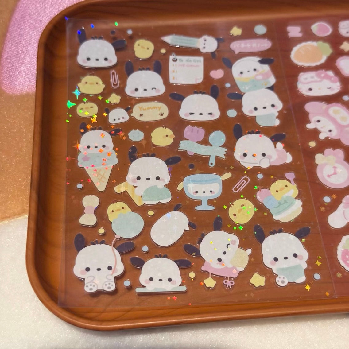 Pochacco Sparkle Sticker Sheet