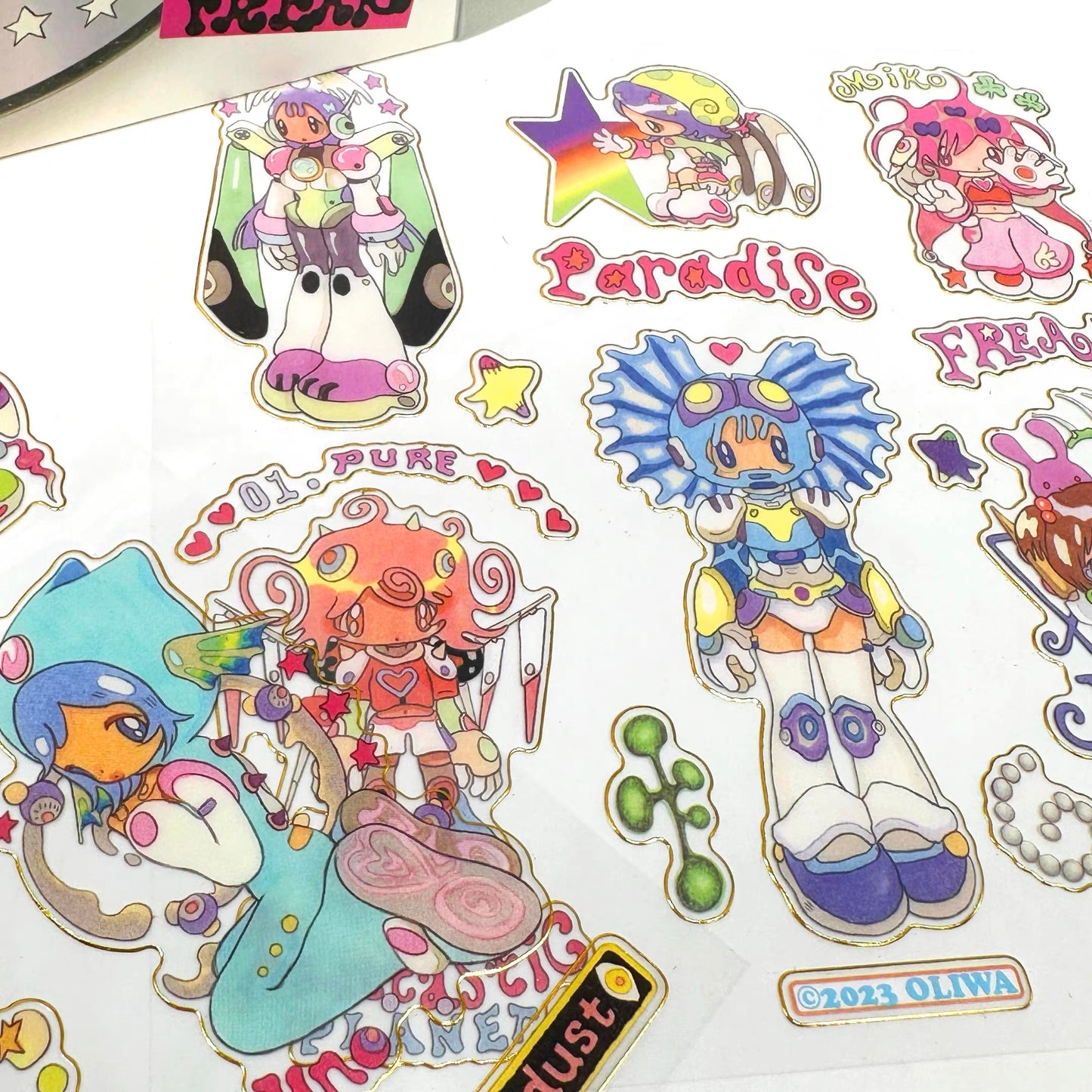 Gold-Edge Sticker Sheet