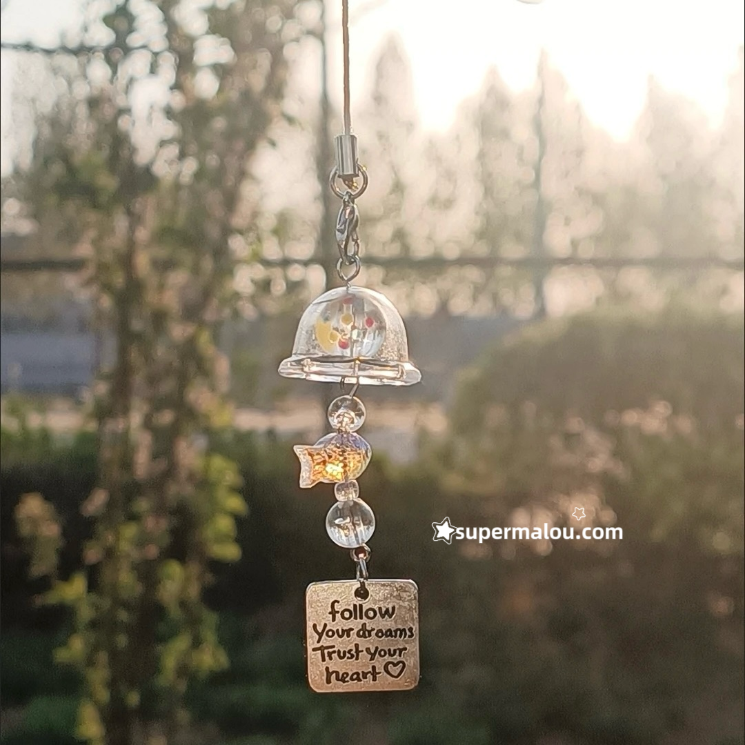 Goldfish Windbell Phone Chain Key Chain
