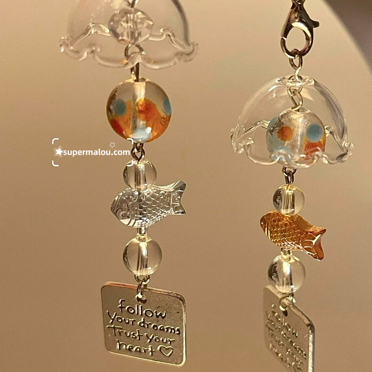 Goldfish Windbell Phone Chain Key Chain