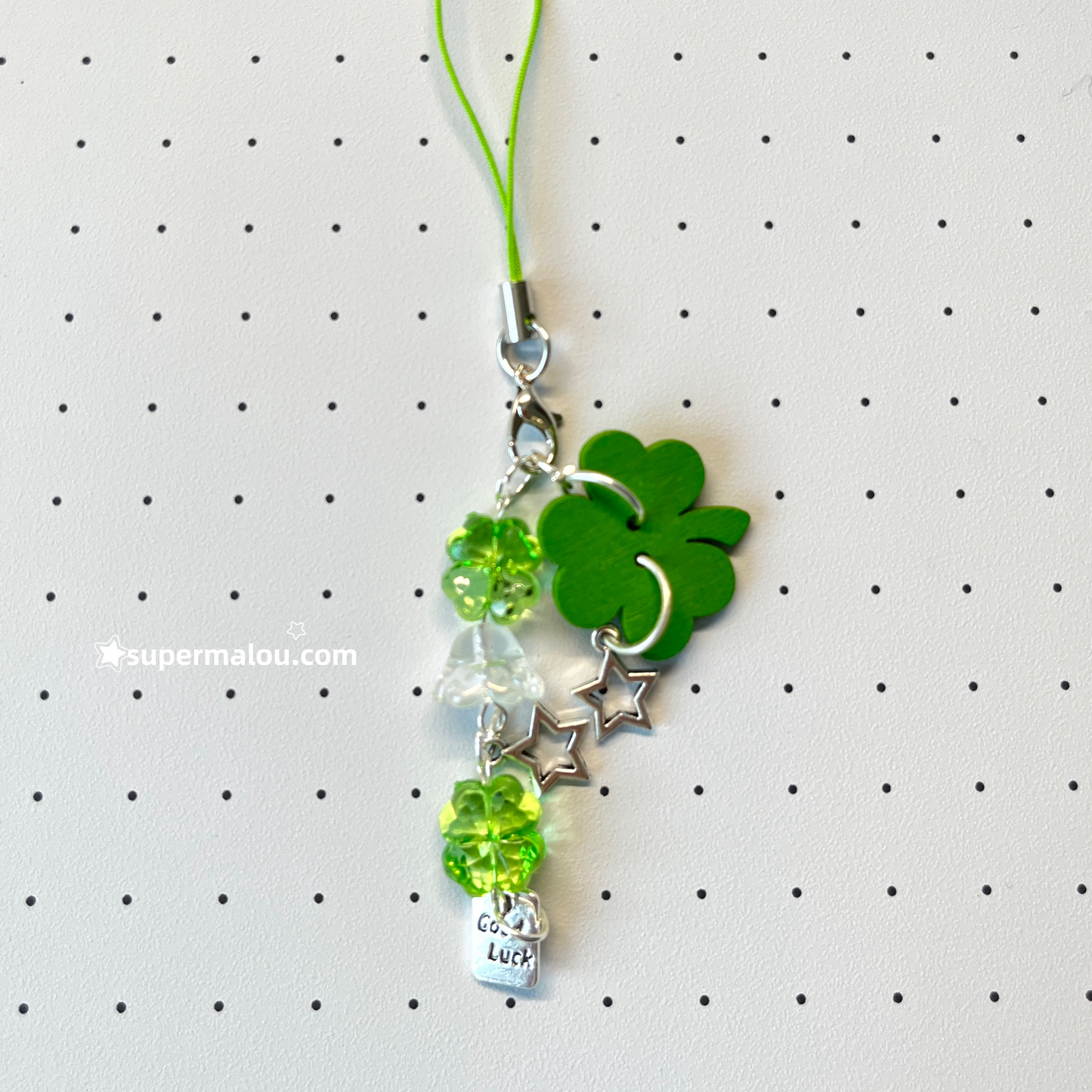 Good Luck Clover Phone Chain Key Chain