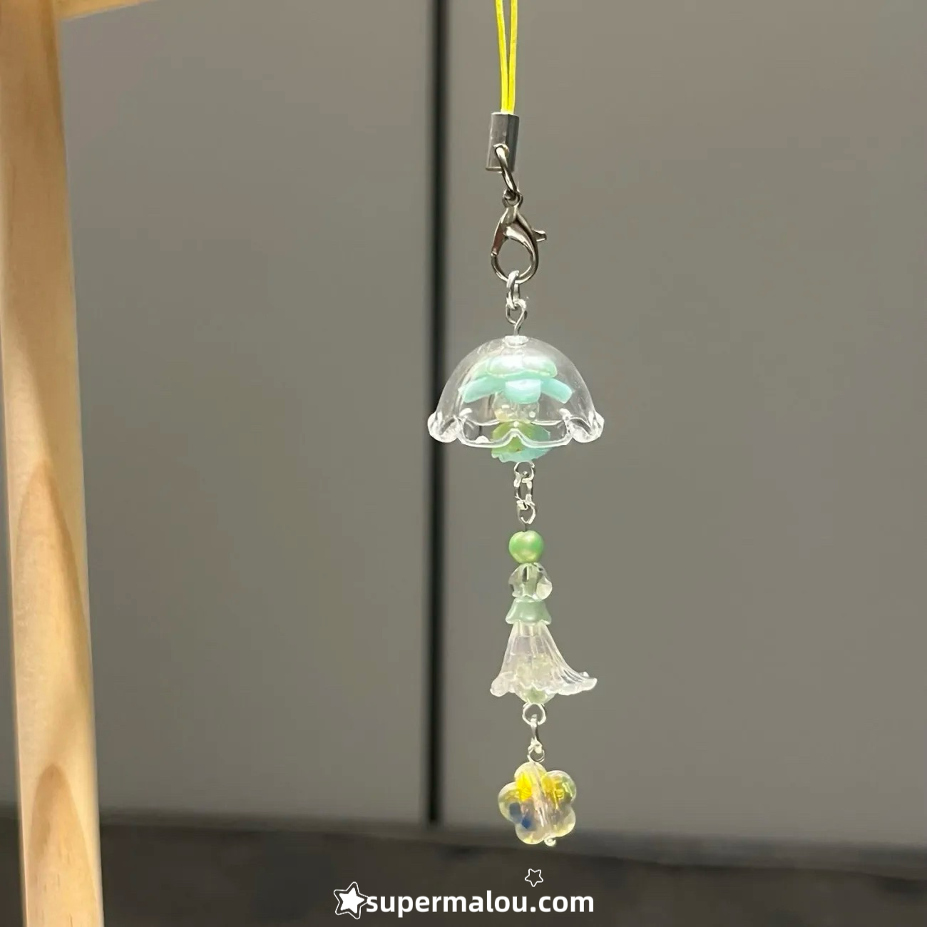 Green Grape Jasmine Jellyfish Wind Chime Phone Chain