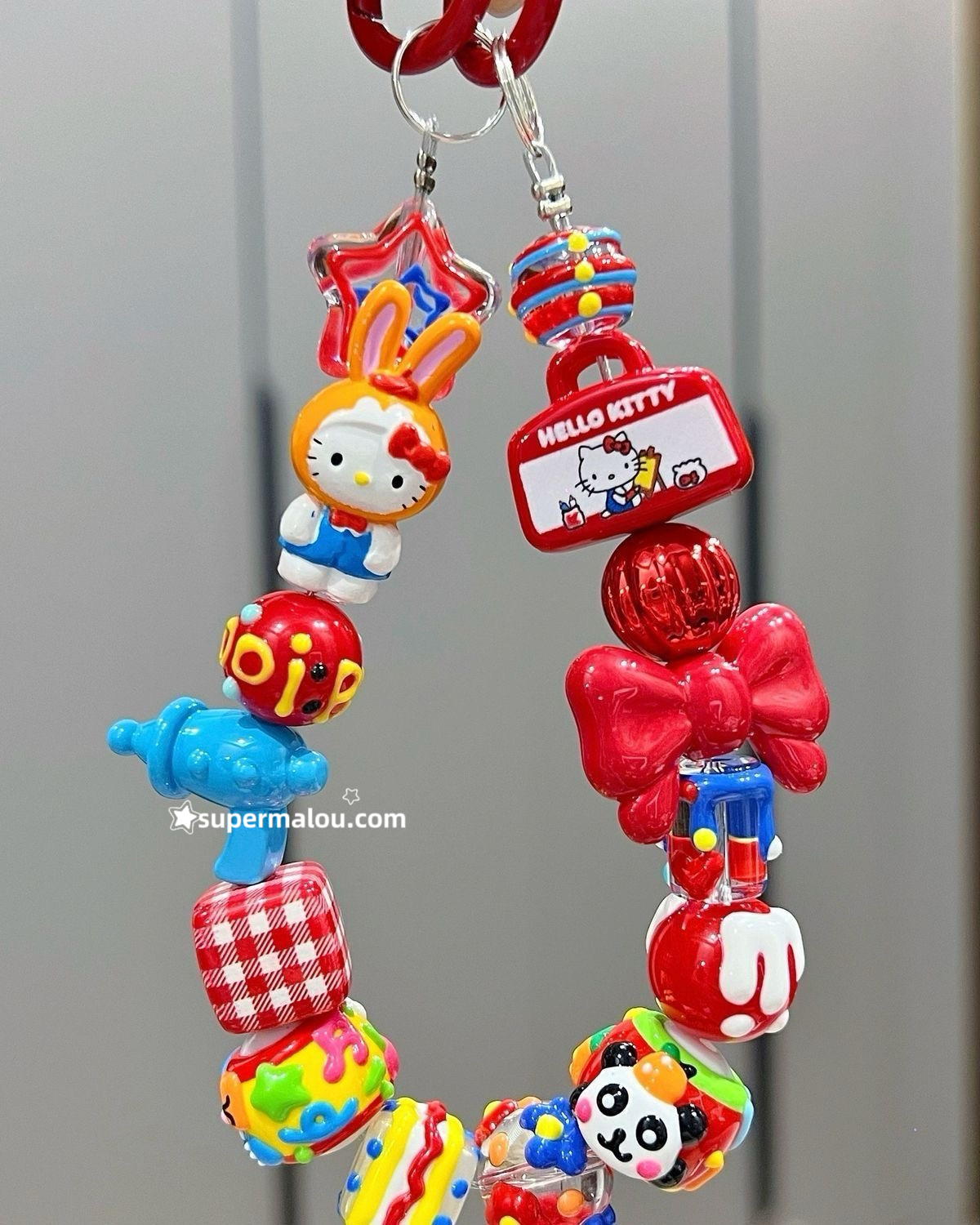 Hello Kitty Cartoon Phone Chain Including Spacer