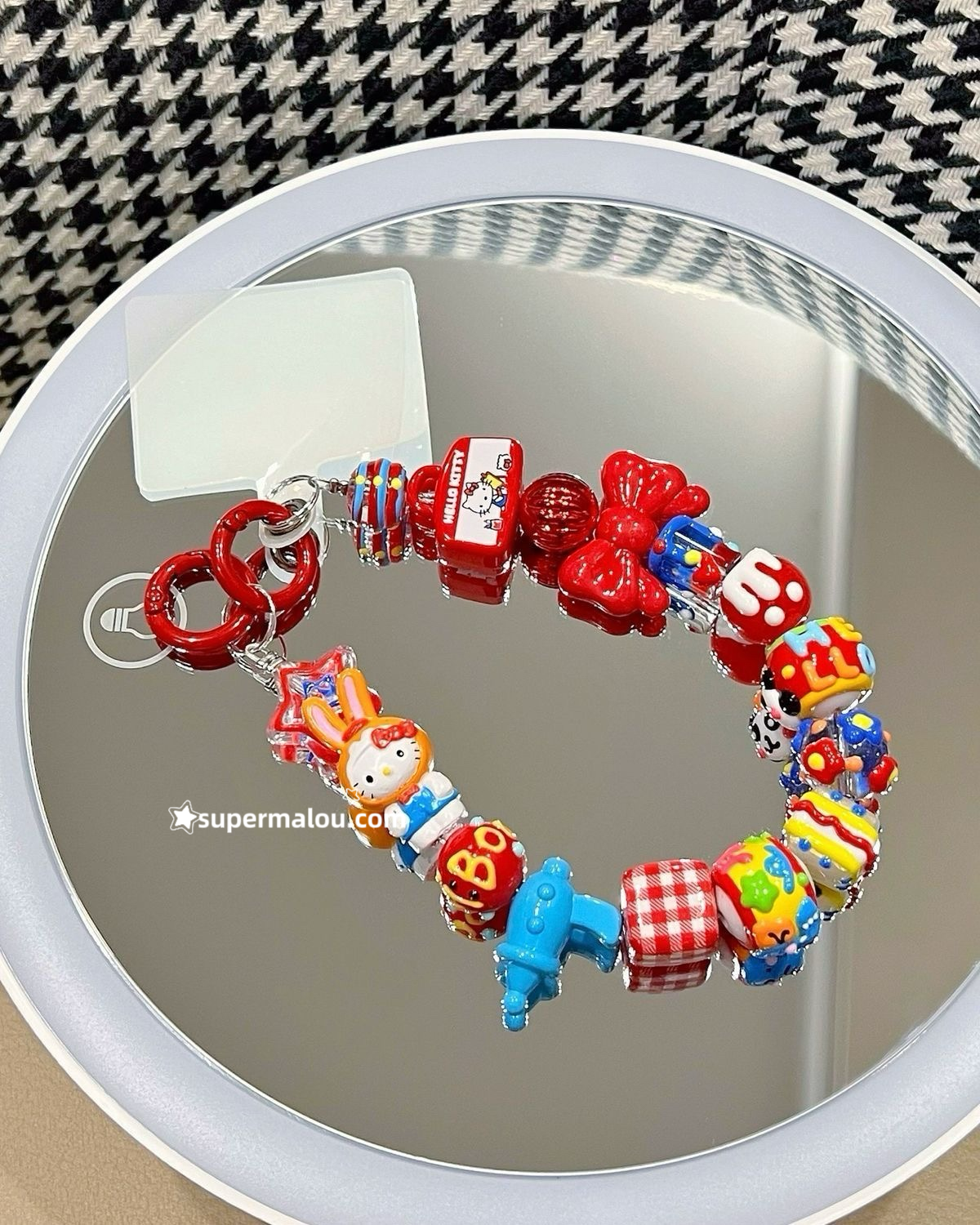 Hello Kitty Cartoon Phone Chain Including Spacer