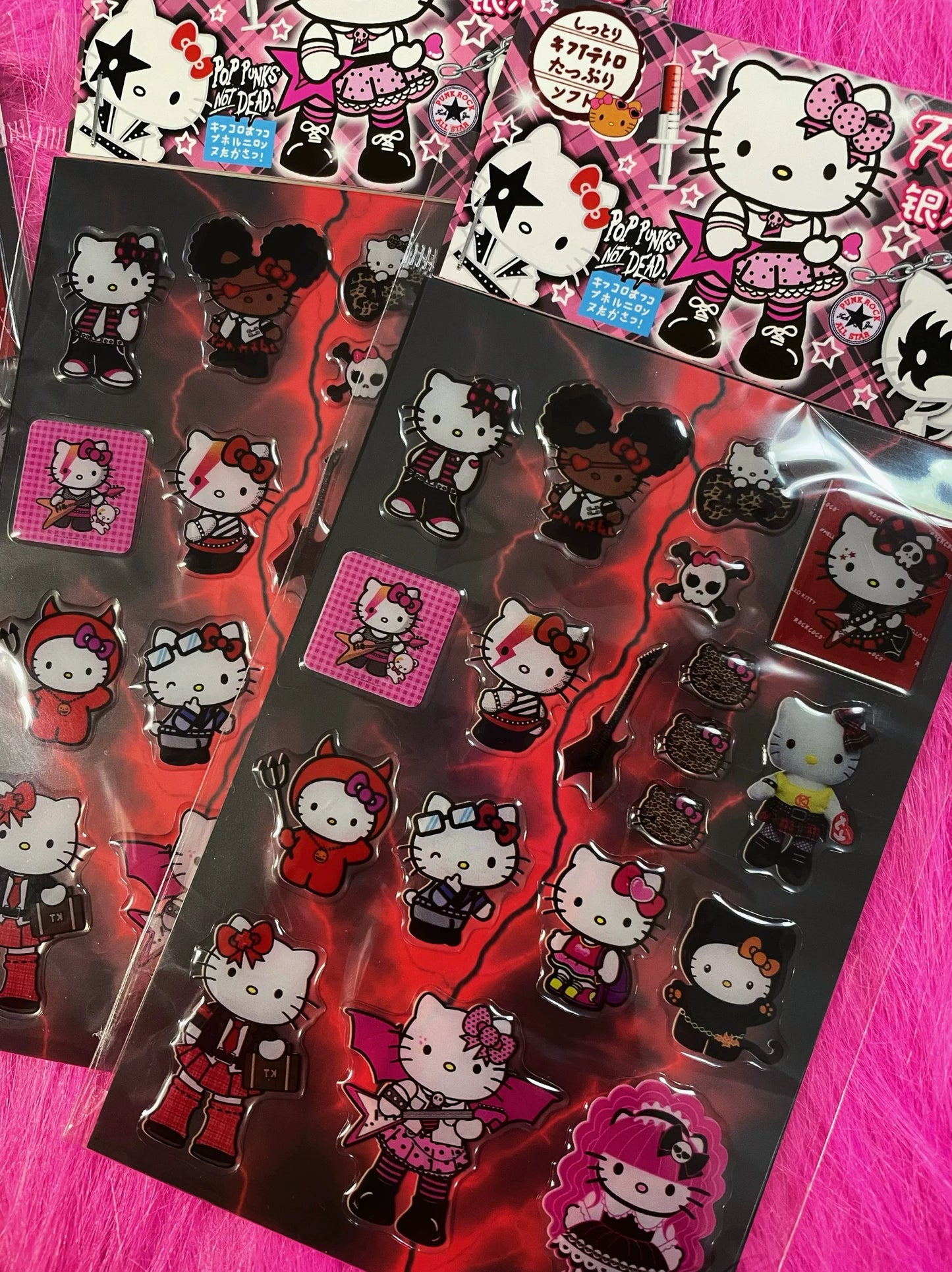 Rock Hello Kitty Cute 3D Dispensing Stickers