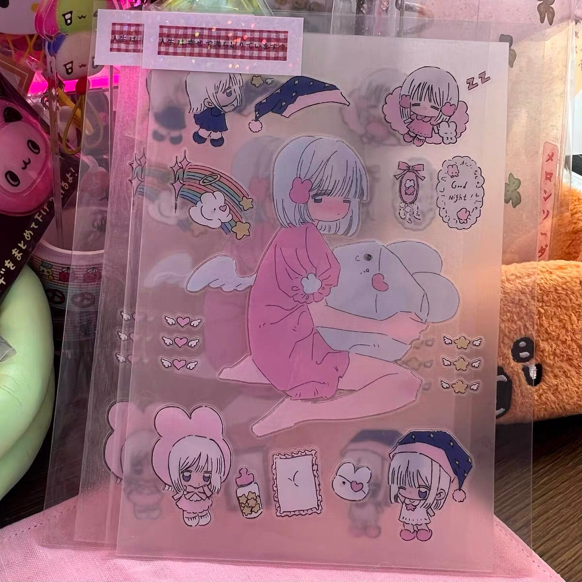 Goodnight Bunny Girl Sticker