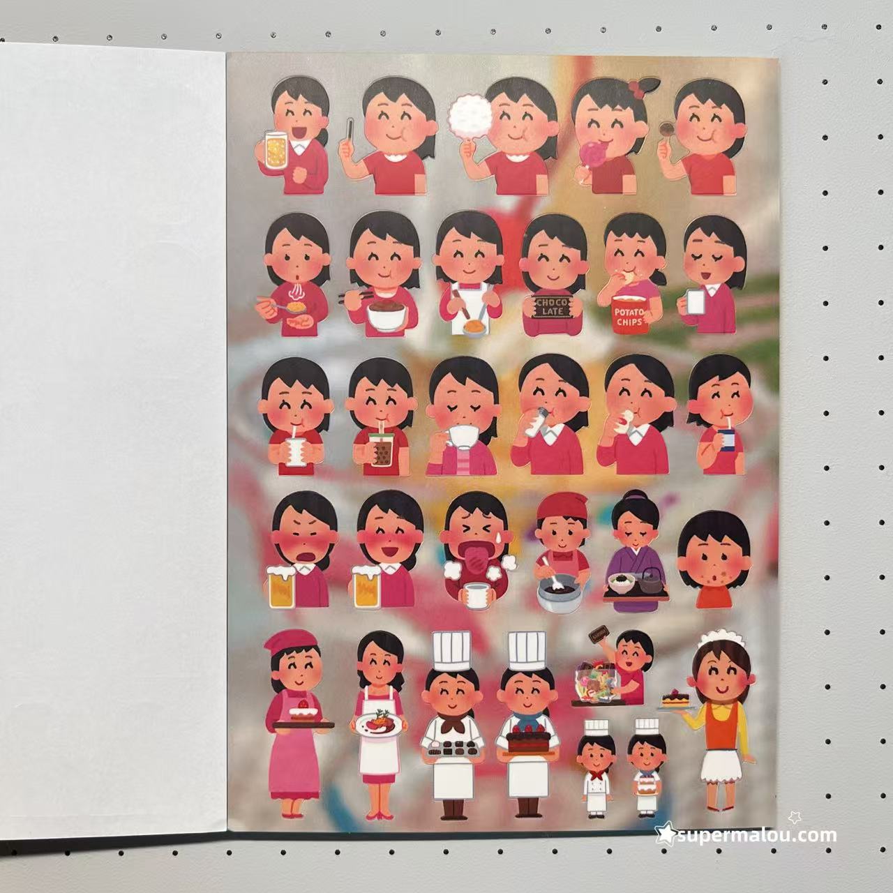 23Pages Irasutoya Japanese Sticker Book
