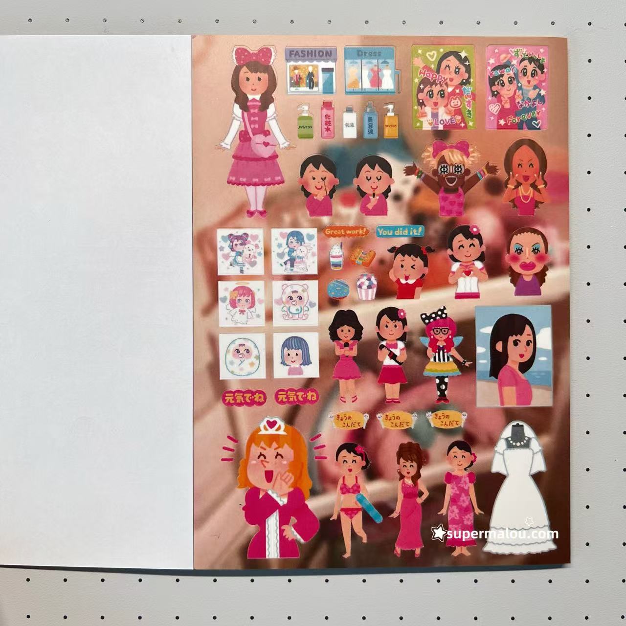 23Pages Irasutoya Japanese Sticker Book