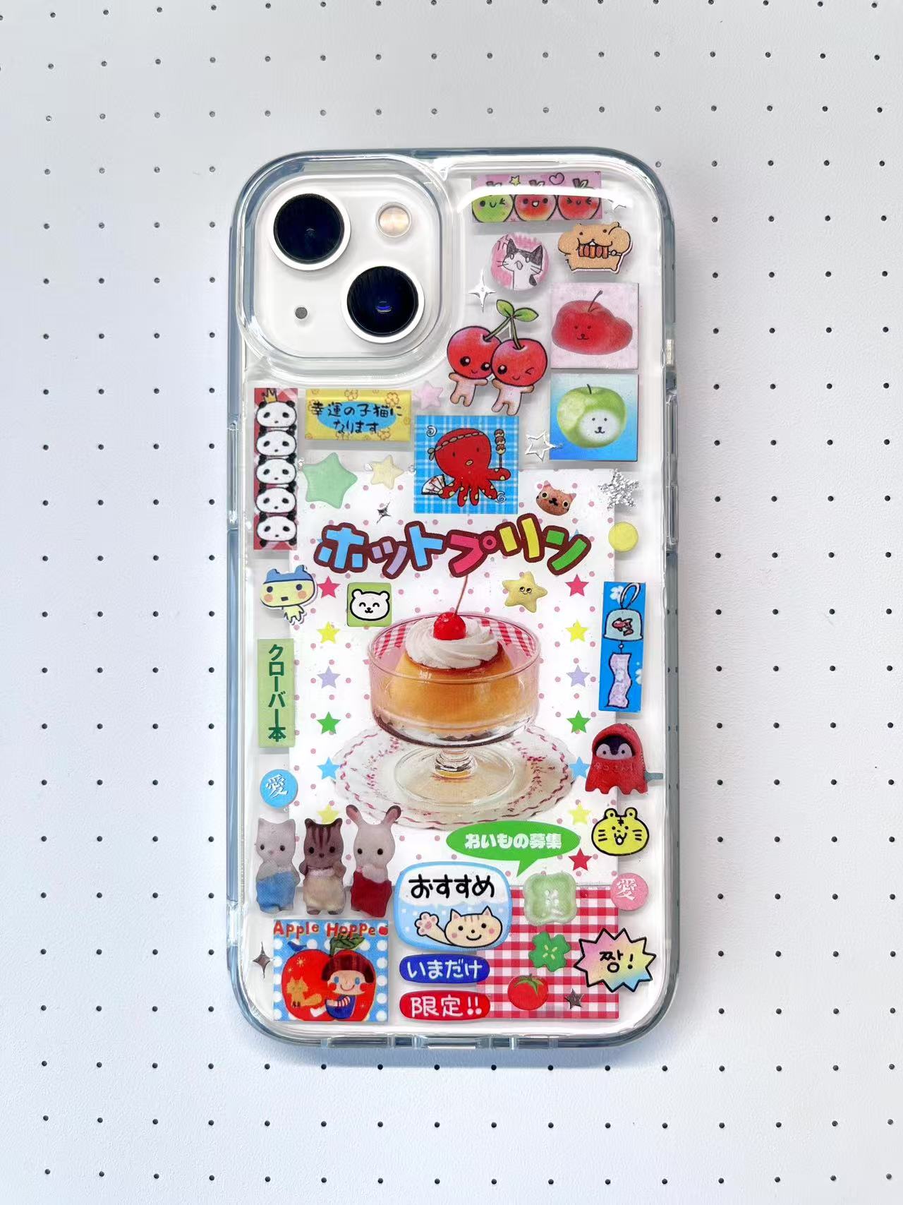 Japanese Retro Food Handmade Sticker Phone Case Samsung Case