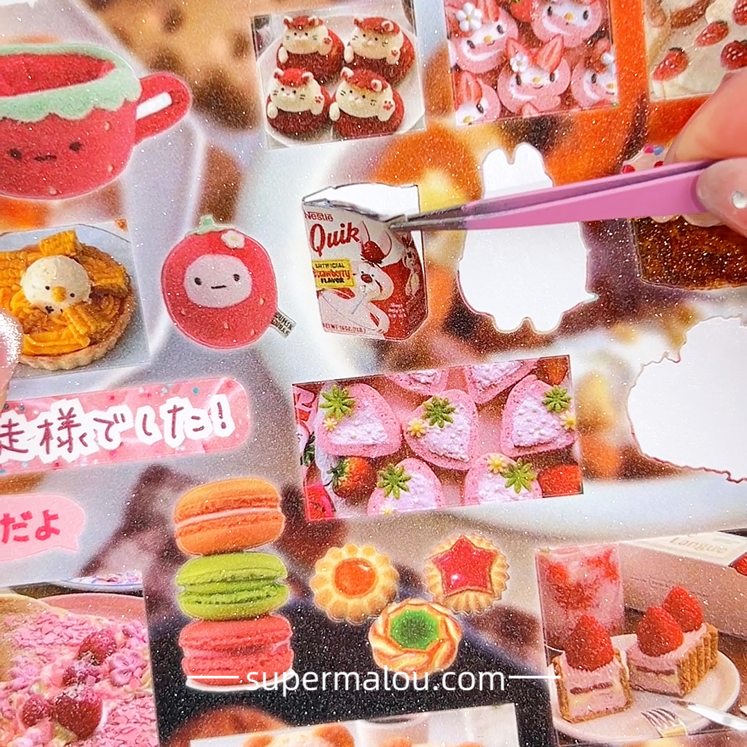 650pcs Retro Foods Sticker Book