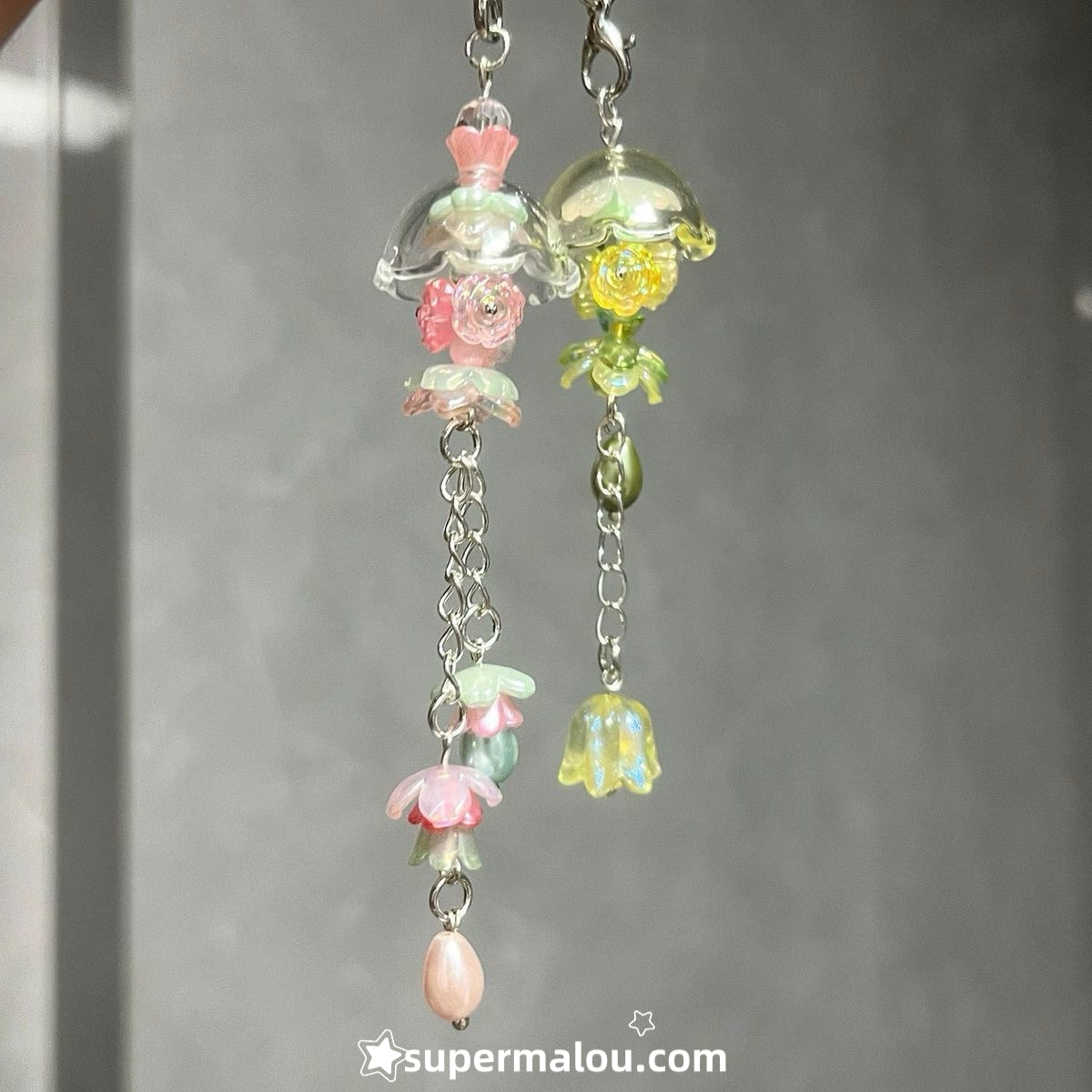 Jellyfish Wind Chime Phone Chain