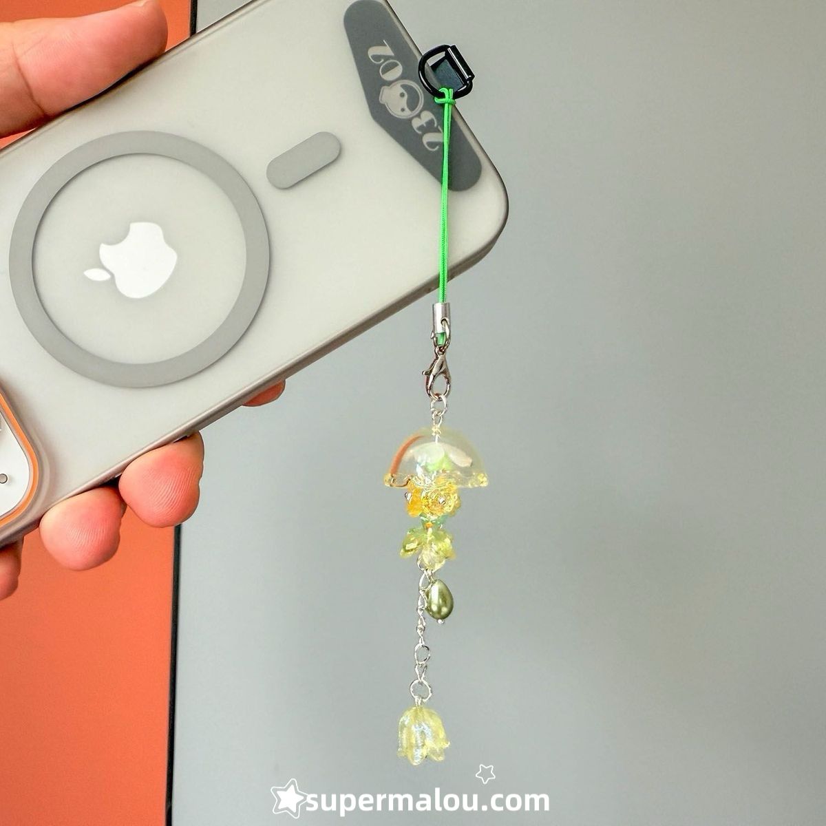 Jellyfish Wind Chime Phone Chain