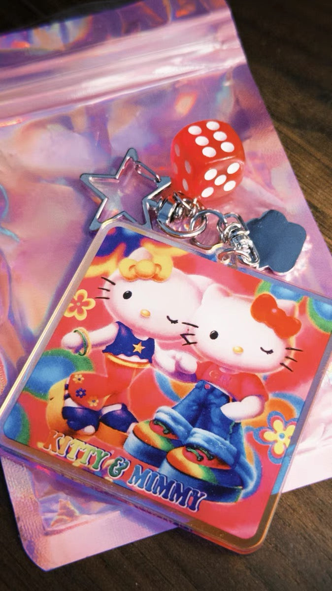 Kitty And Mimmy Spicy Girl Phone Chain Key Chain