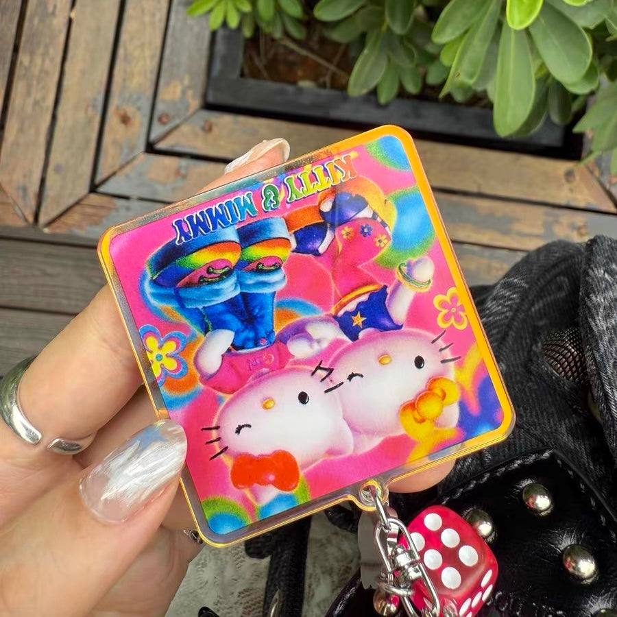 Kitty And Mimmy Spicy Girl Phone Chain Key Chain