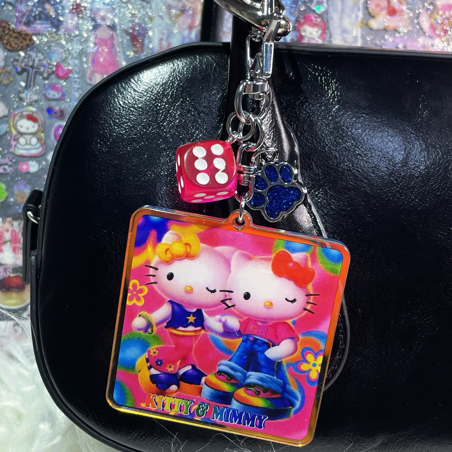 Kitty And Mimmy Spicy Girl Phone Chain Key Chain