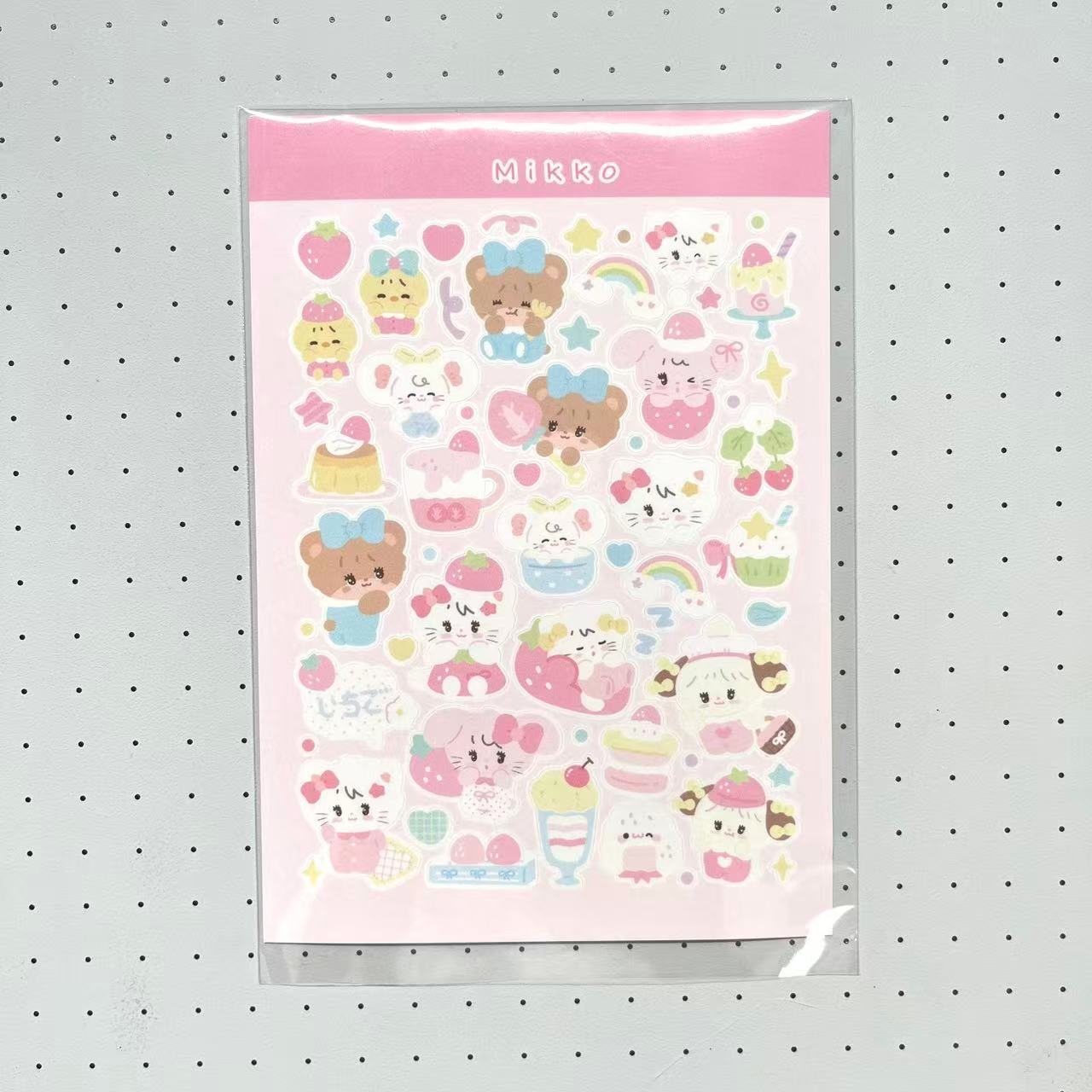 【Limited Edition】Kitty Sugarbunnies Clover Sakura Mikko Laser Stickers