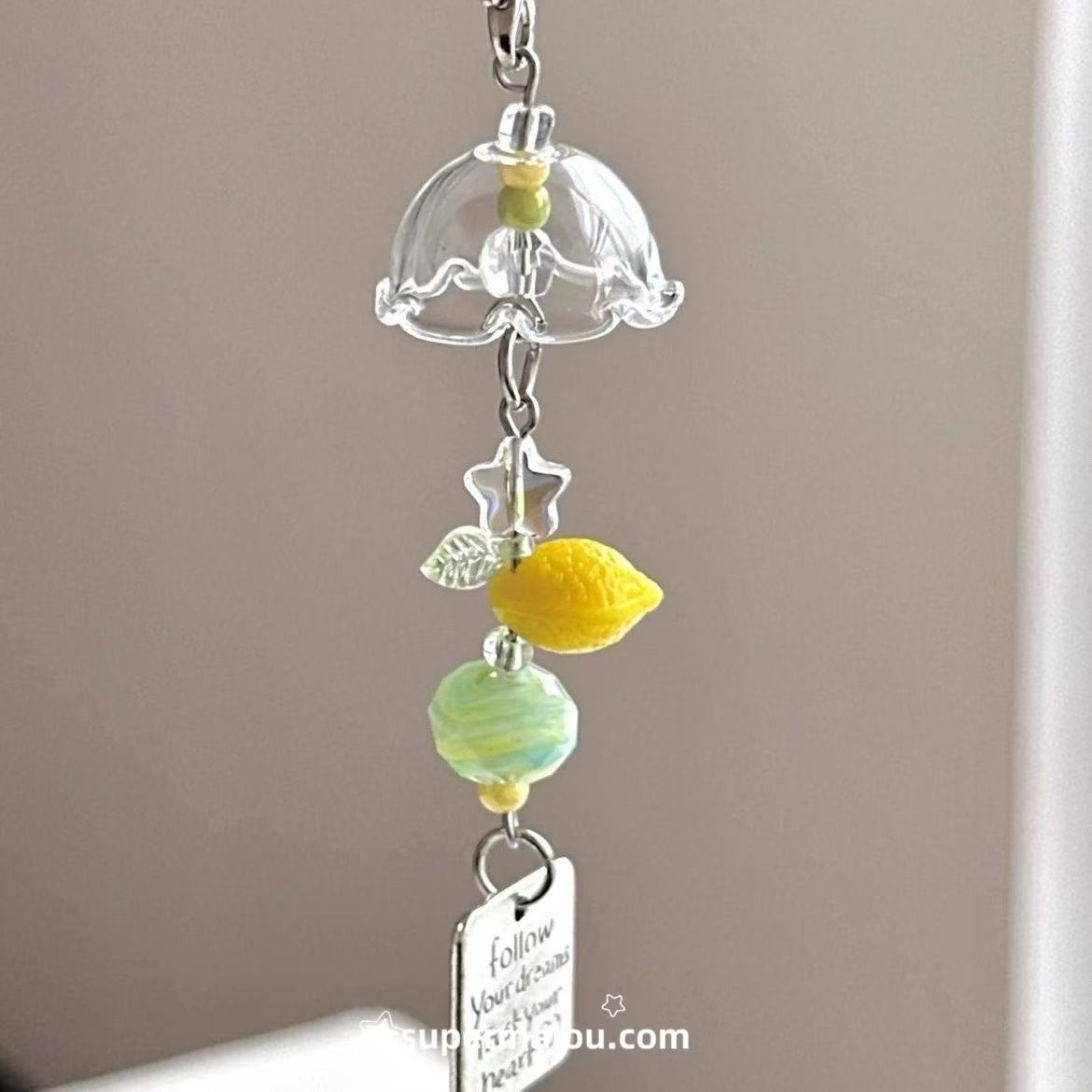 Lemon Wind Chime Pendant Phone Chain