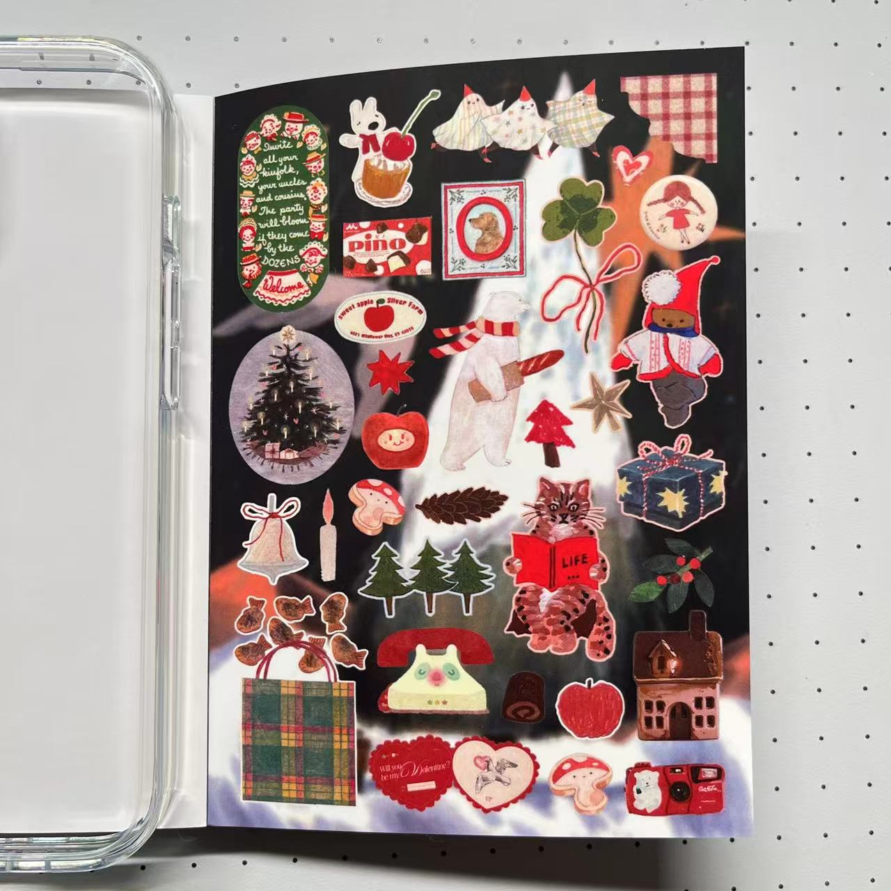 【Limited Edition 10】Seasonal Records Sticker Book Handmade Sticker Phone Case