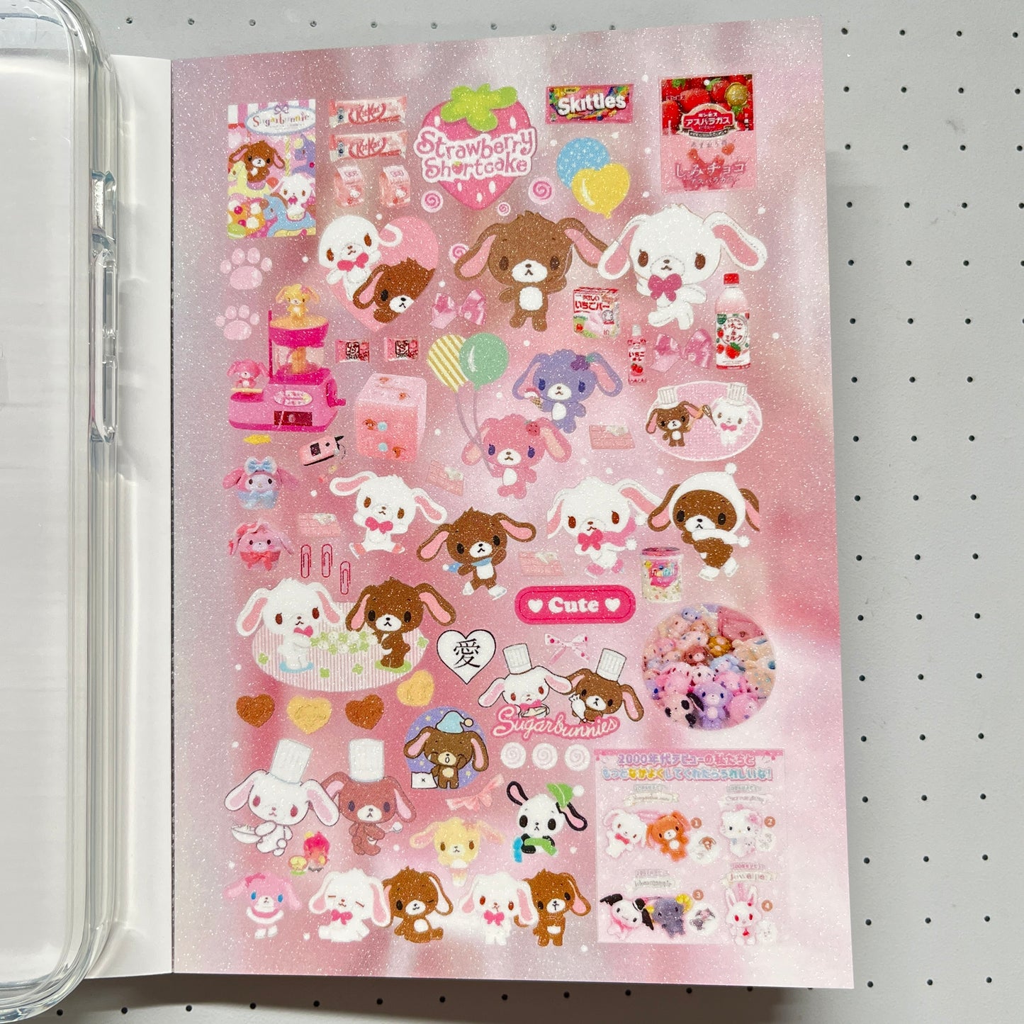 【Limited Edition 8】Sweet Rabbit Nest Sticker Book Handmade Sticker Phone Case