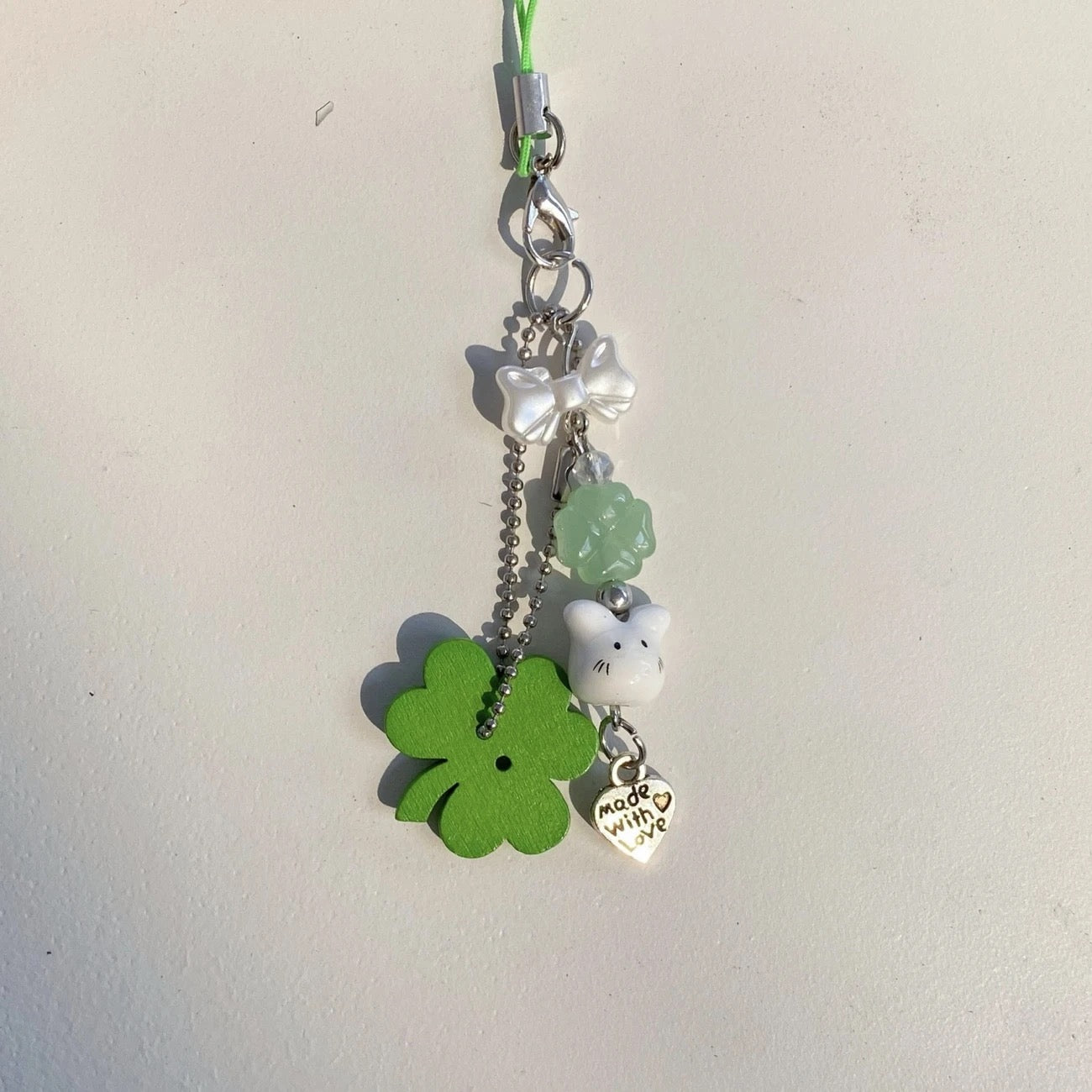 Little Bunny Clover Phone Chain Keychain