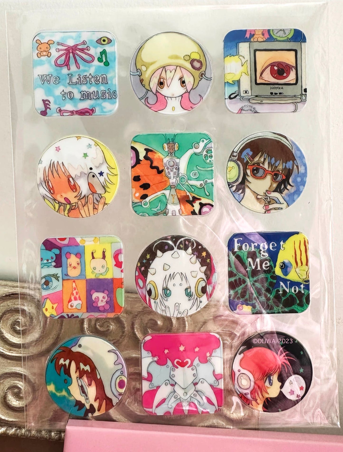 Lost Dream PVC 3D Sticker Sheet