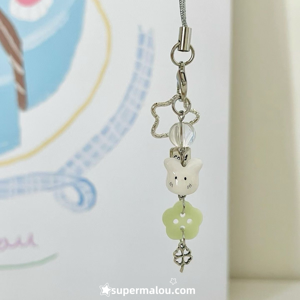 Lucky Clover Little Rabbit Phone Chain