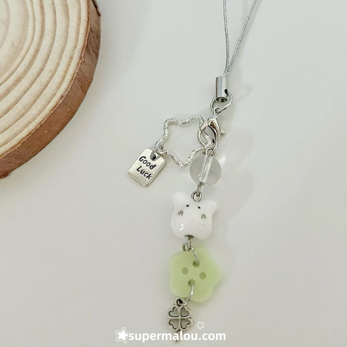 Lucky Clover Little Rabbit Phone Chain