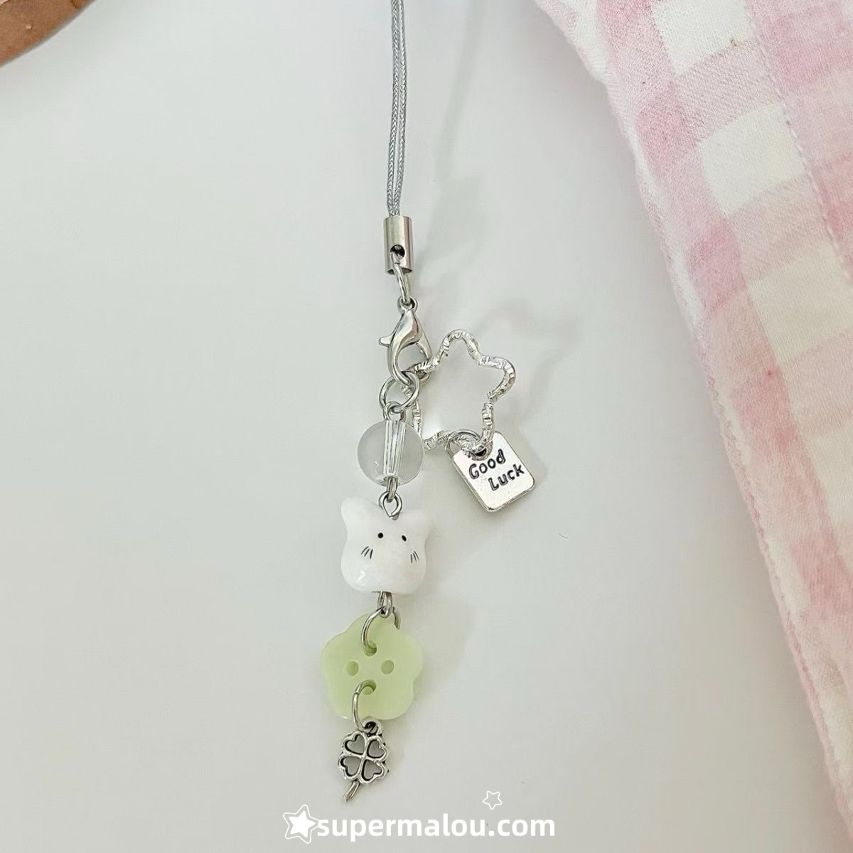 Lucky Clover Little Rabbit Phone Chain