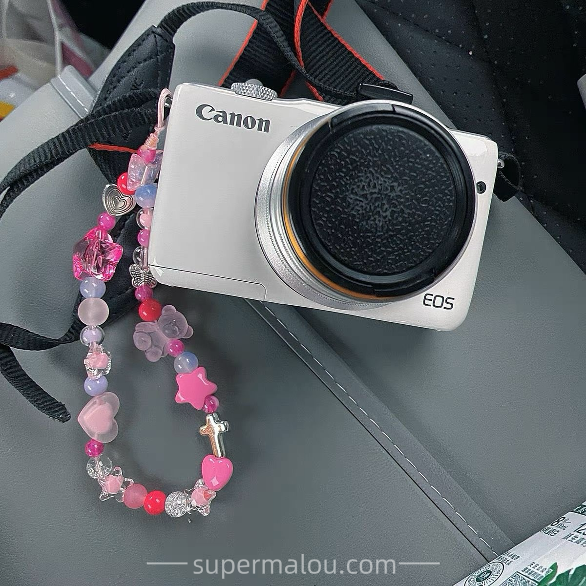 Millenium Sweet Cool Hottie Bracelet DIY Beads Phone Chain Lanyard Polaroid Pendant Rose Color
