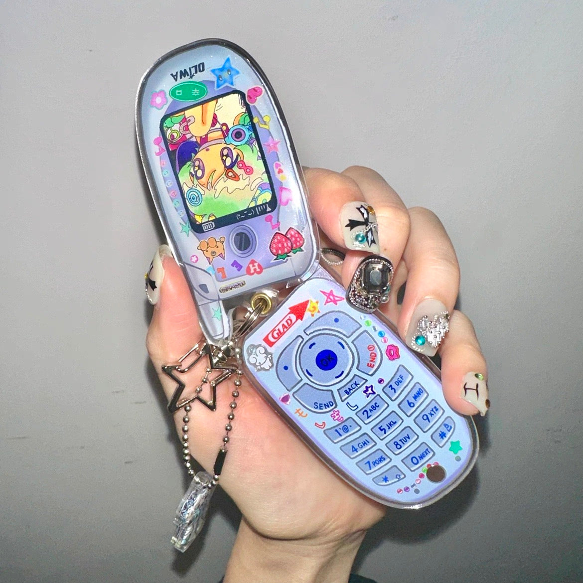 Mini Mobile Phone Keychain