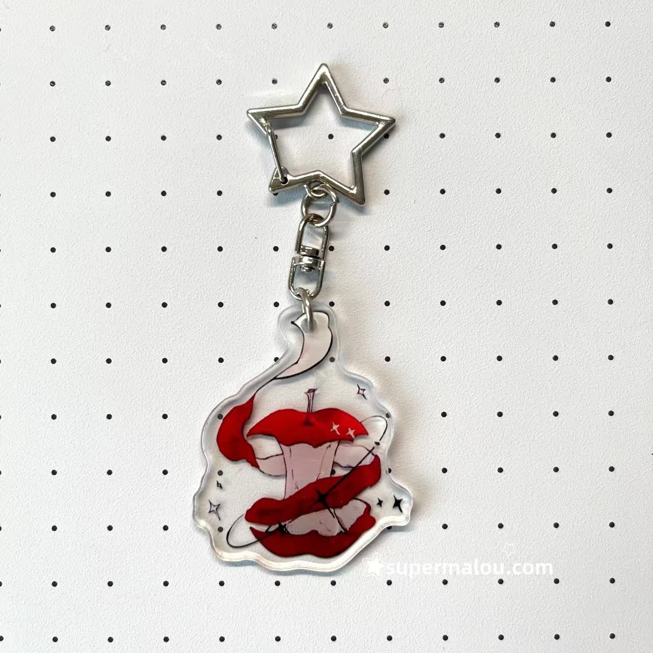 Minority artistic romantic acrylic pendant keychain