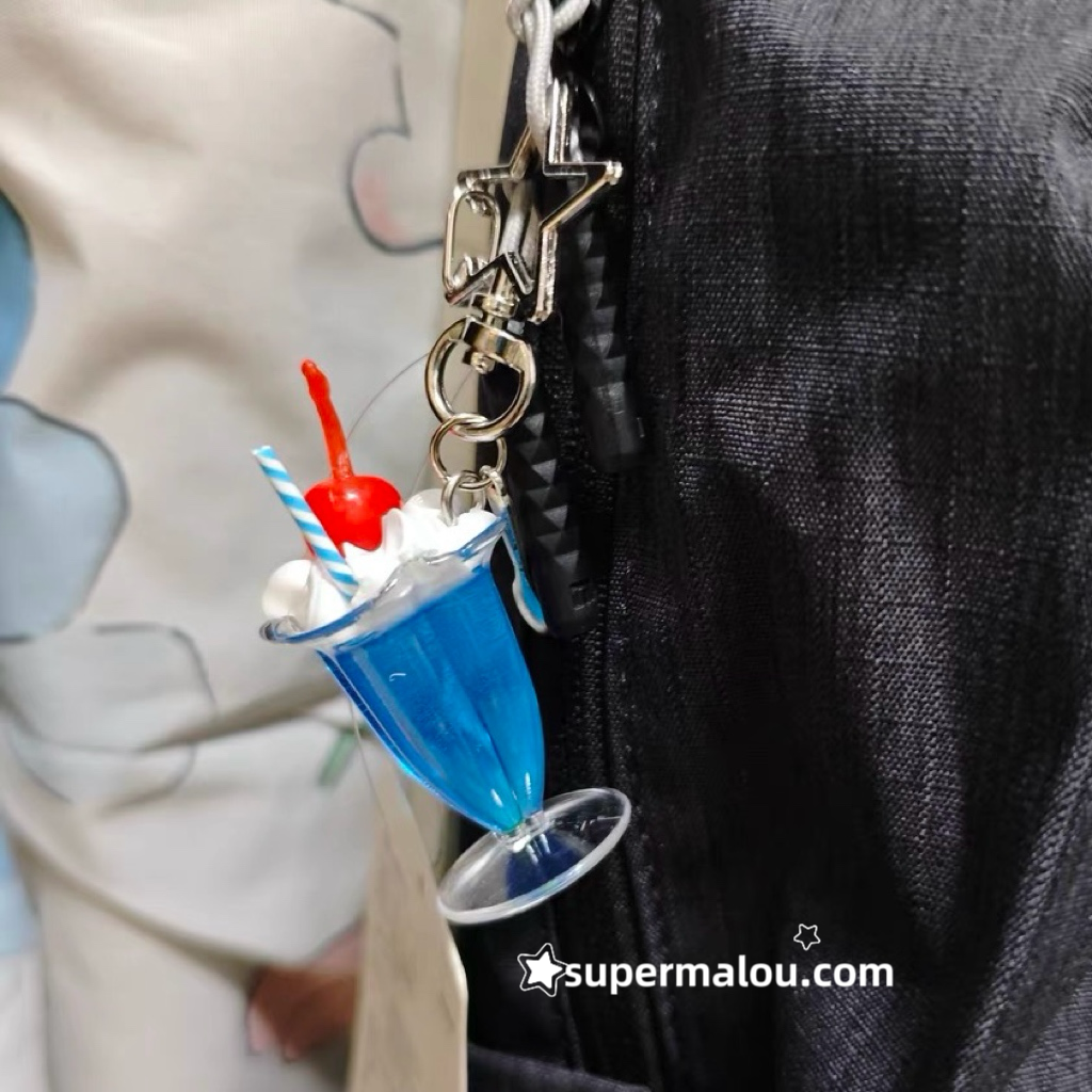 Mint Soda Water Keychain Phone Chain Pendant