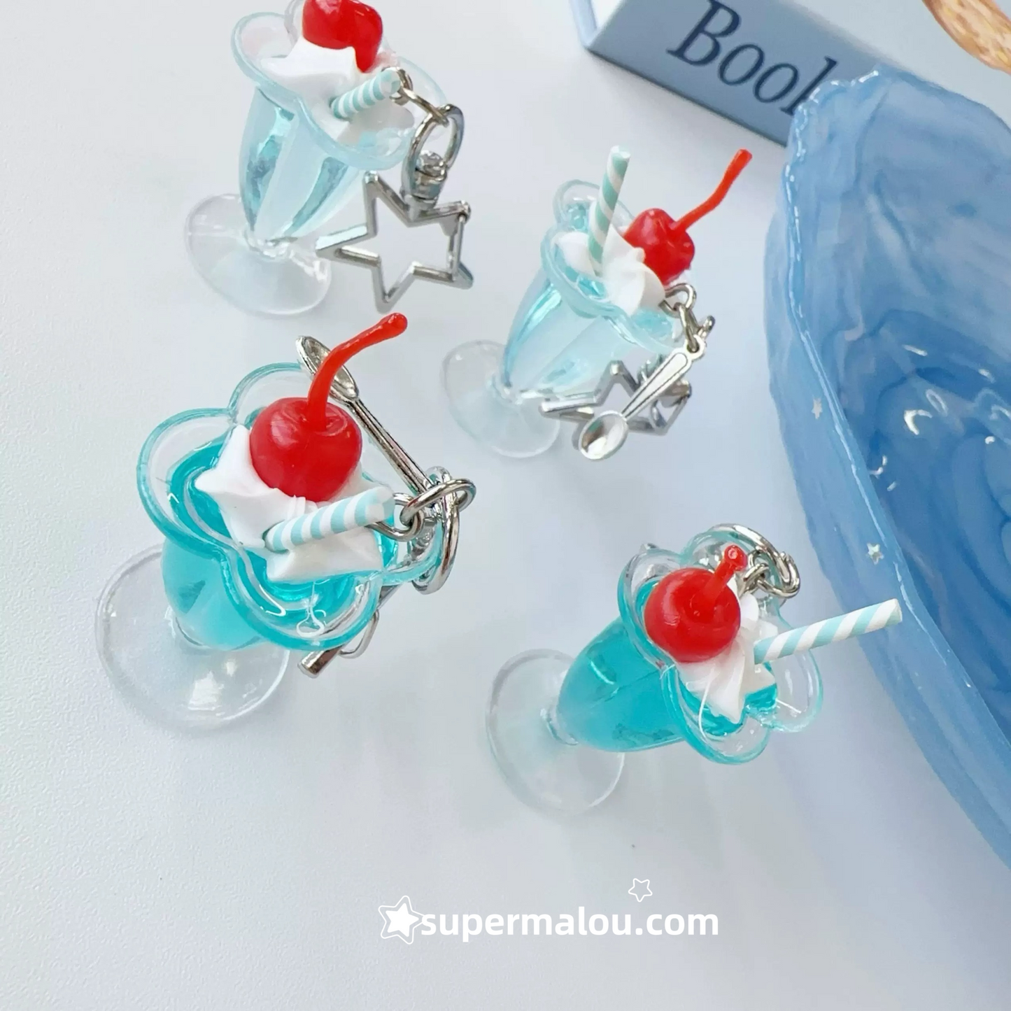 Mint Soda Water Keychain Phone Chain Pendant