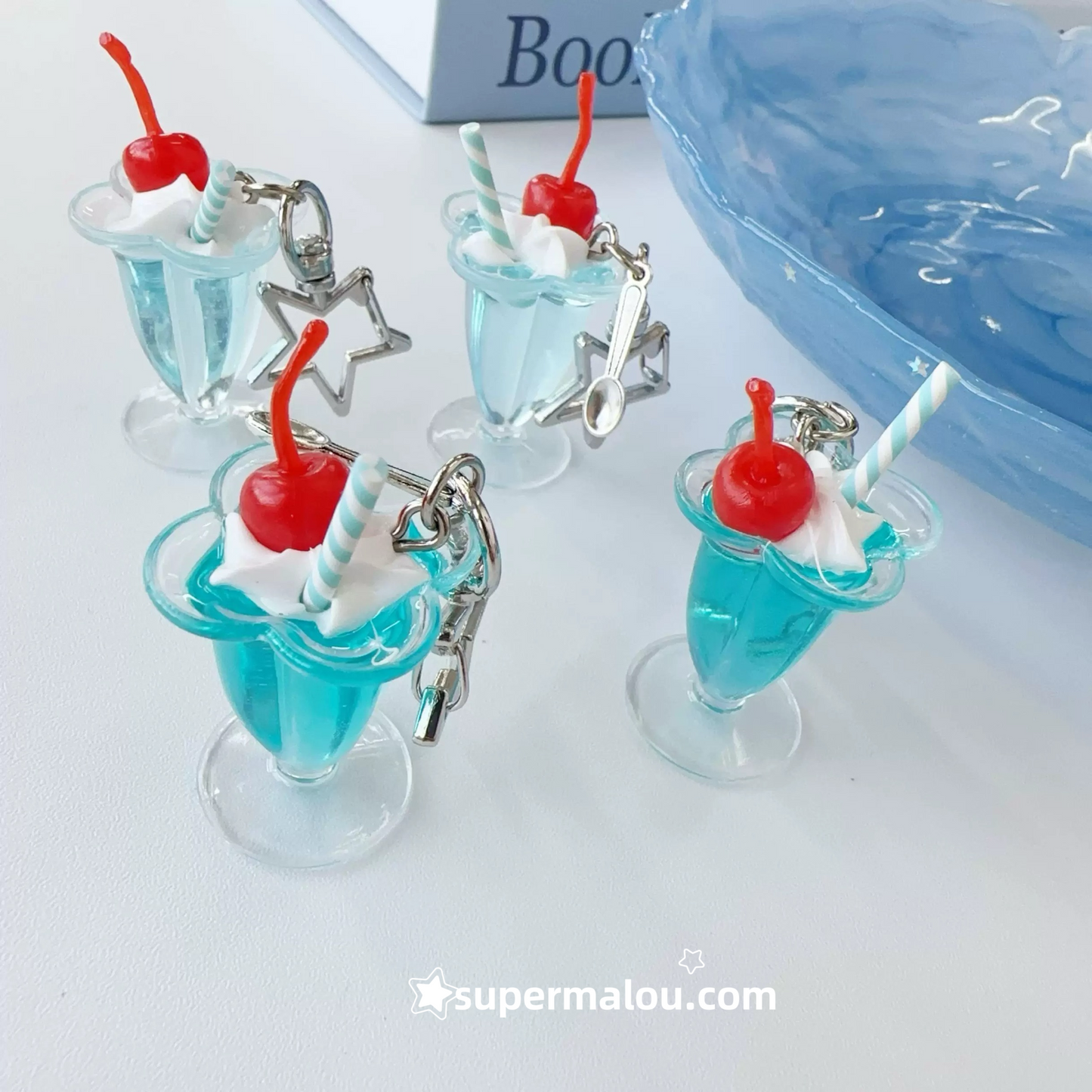 Mint Soda Water Keychain Phone Chain Pendant