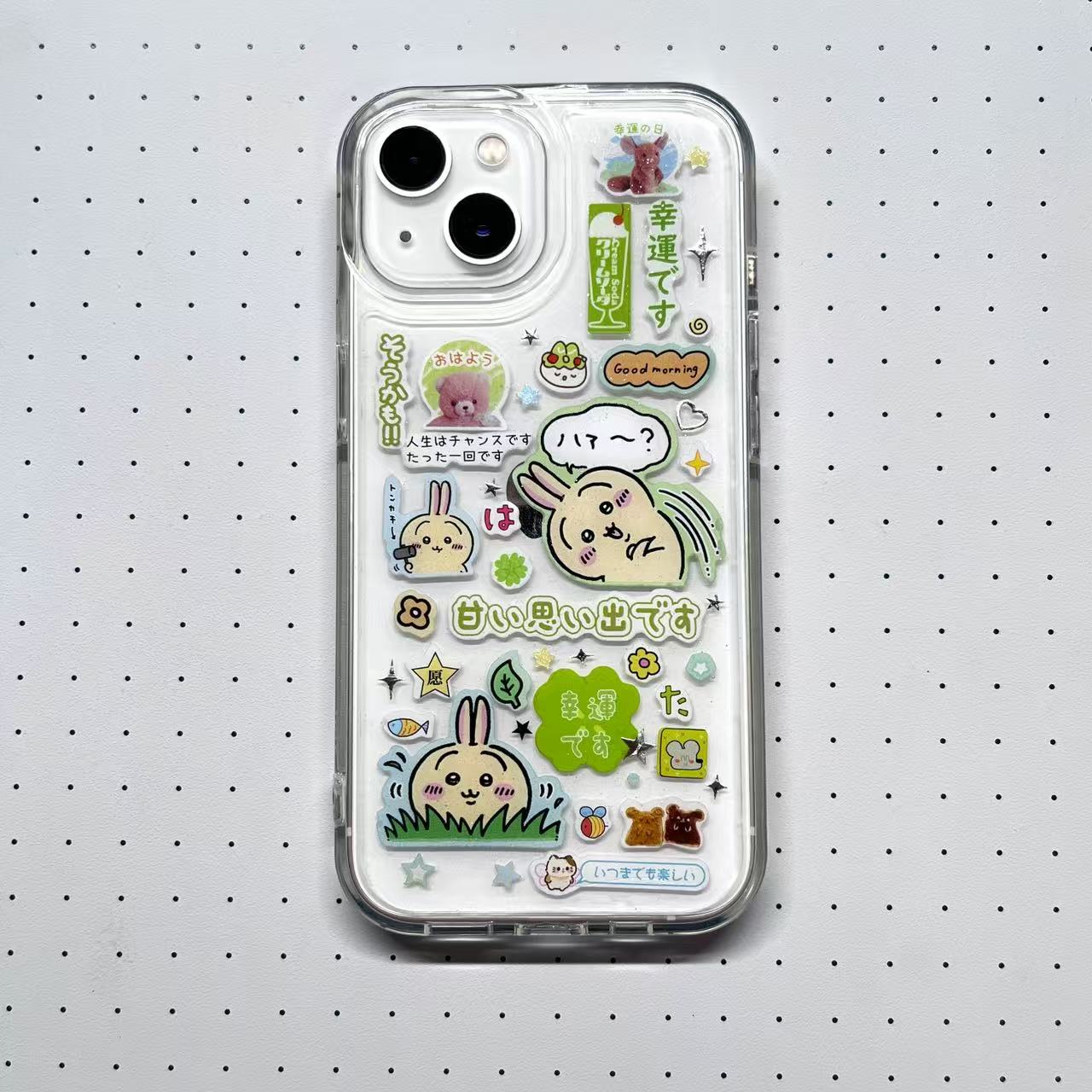Momonga And Usagi Handmade Sticker Phone Case Samsung Case