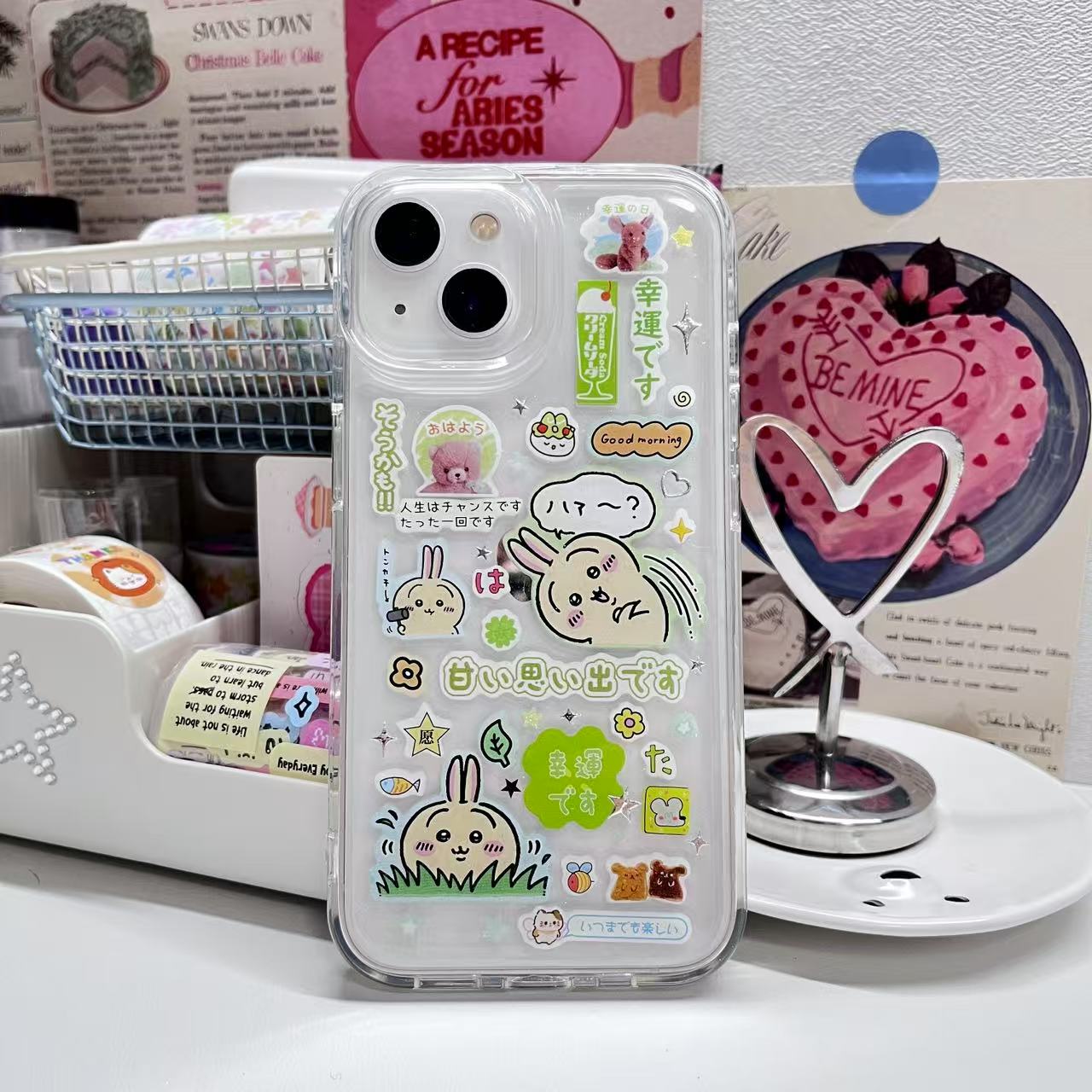 Momonga And Usagi Handmade Sticker Phone Case Samsung Case