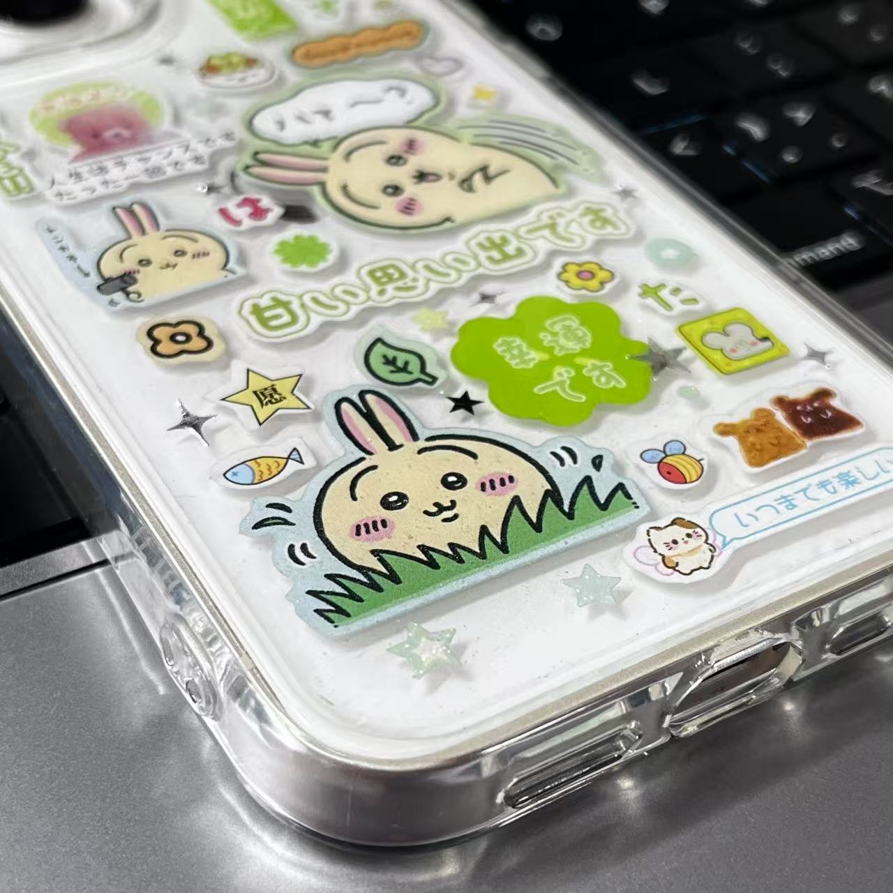 Momonga And Usagi Handmade Sticker Phone Case Samsung Case