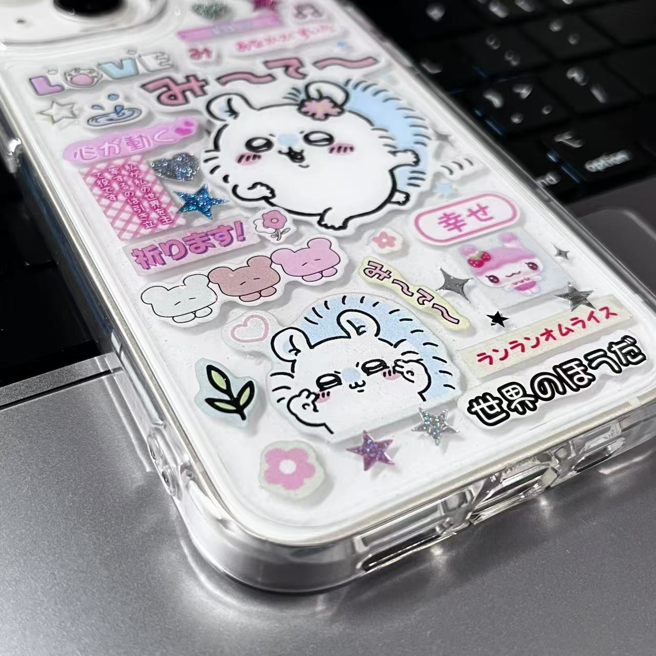Momonga And Usagi Handmade Sticker Phone Case Samsung Case