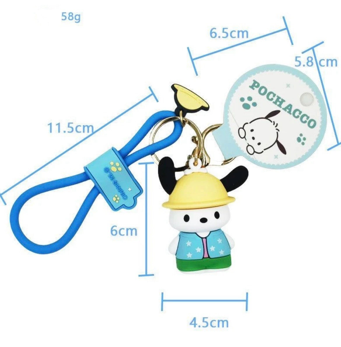 Pochacco Backpack Pendant Keychain