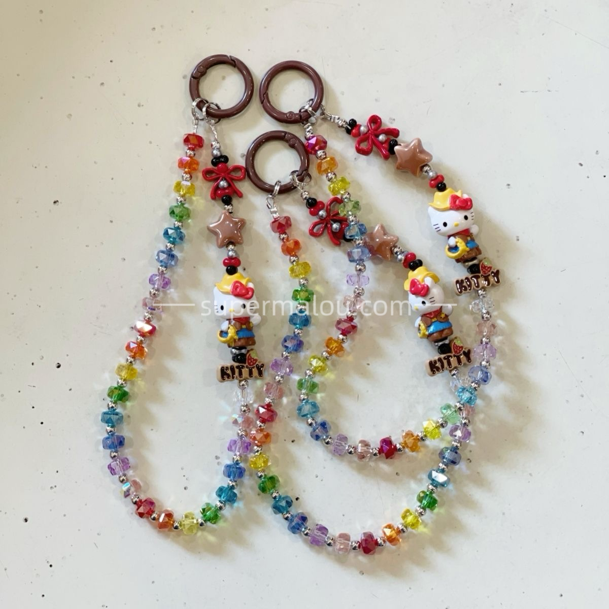 Rainbow Sanrio Hello kitty Phone Chain CCD Camera Pendant