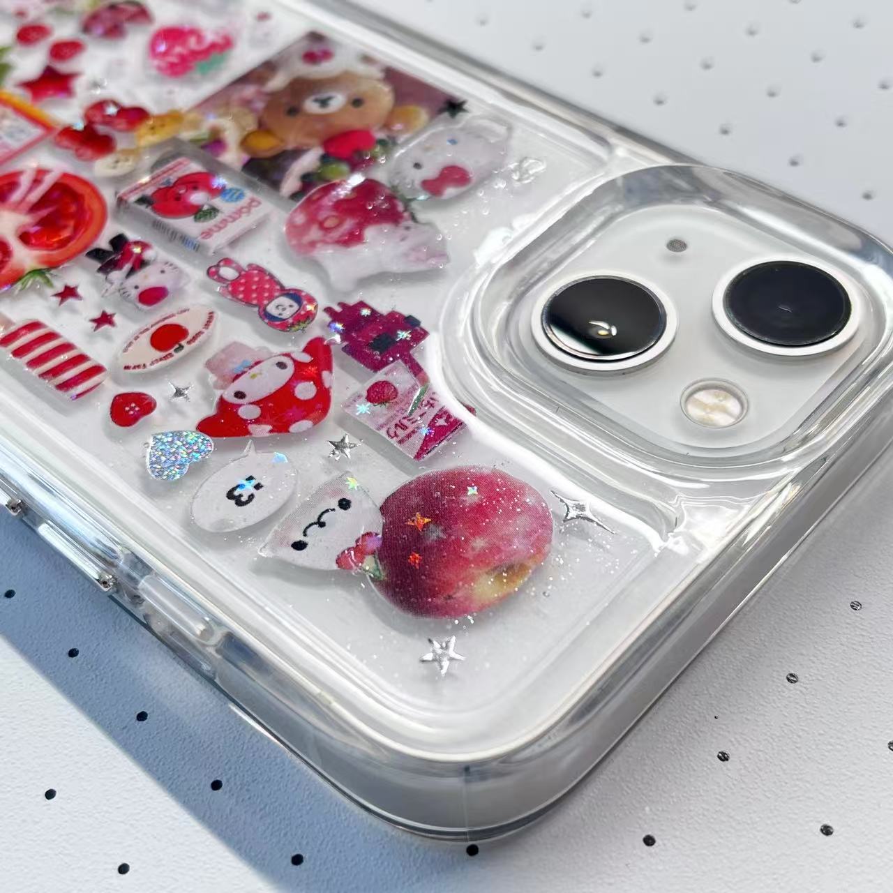 Red Tomato Rilakkuma Handmade Sticker Phone Case Samsung Case