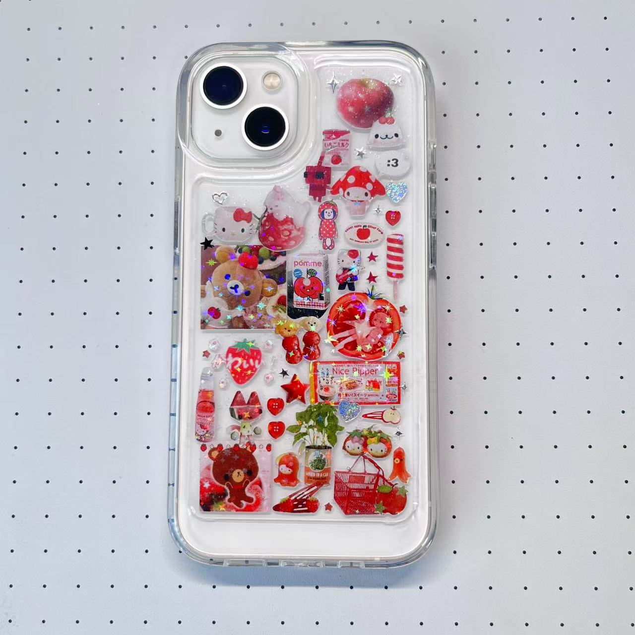Red Tomato Rilakkuma Handmade Sticker Phone Case Samsung Case