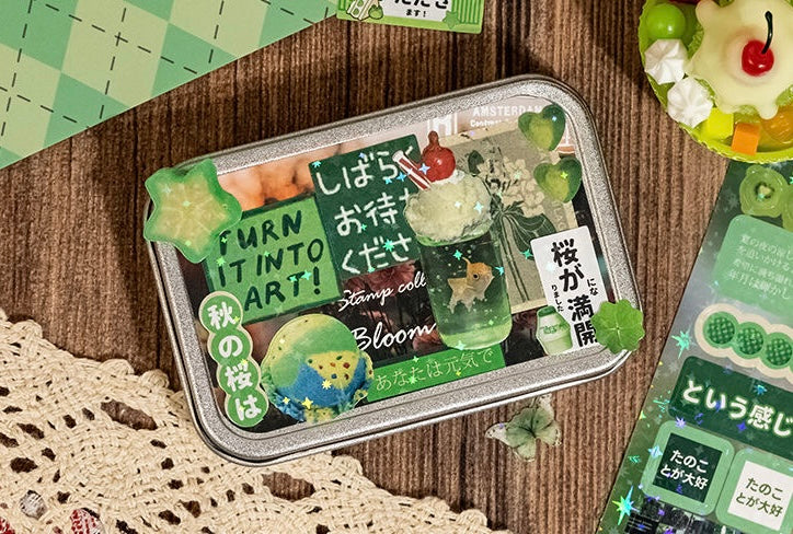 6Pcs Retro Japanese Stickers Set of 4