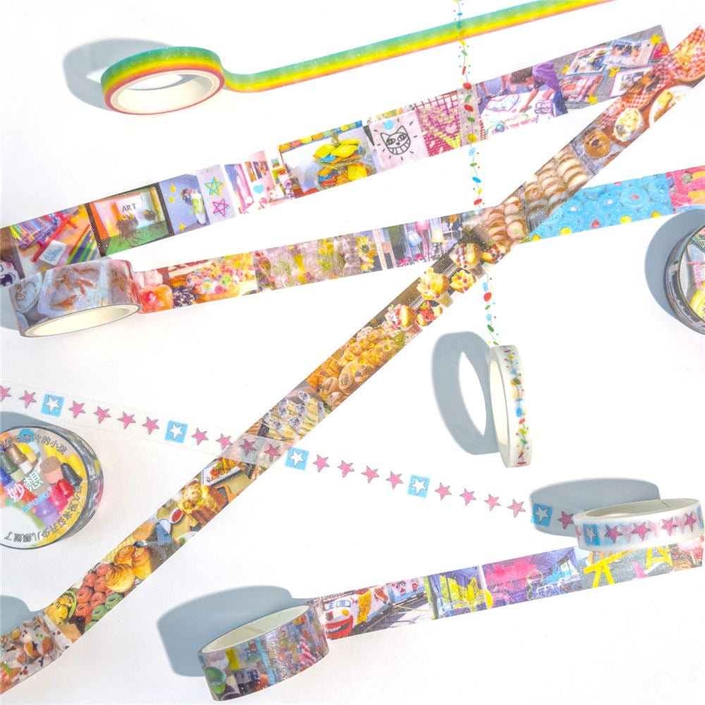 2M Retro Photo Dream Core Style Sticker Roll Set Of 4