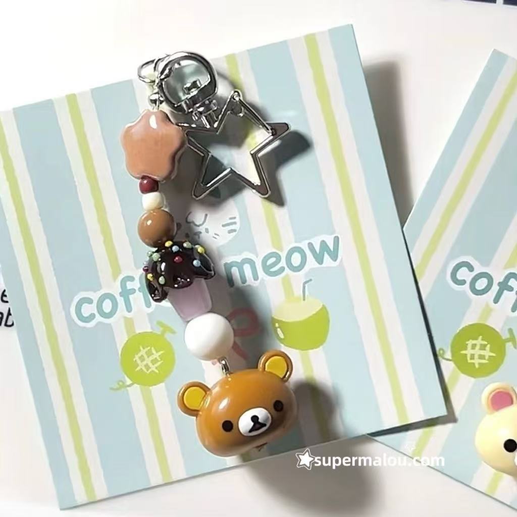 Rilakkuma Phone Chain Keychain (Including Spacer)
