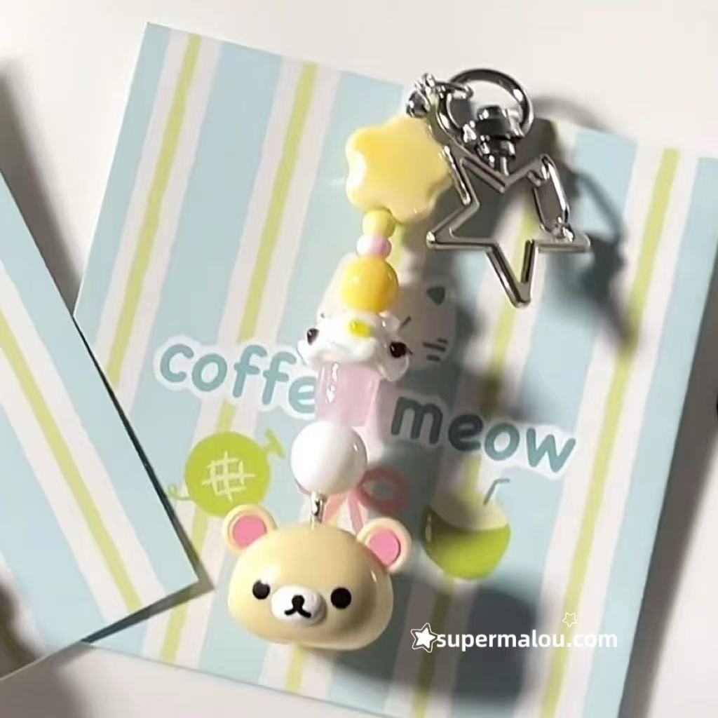 Rilakkuma Phone Chain Keychain (Including Spacer)