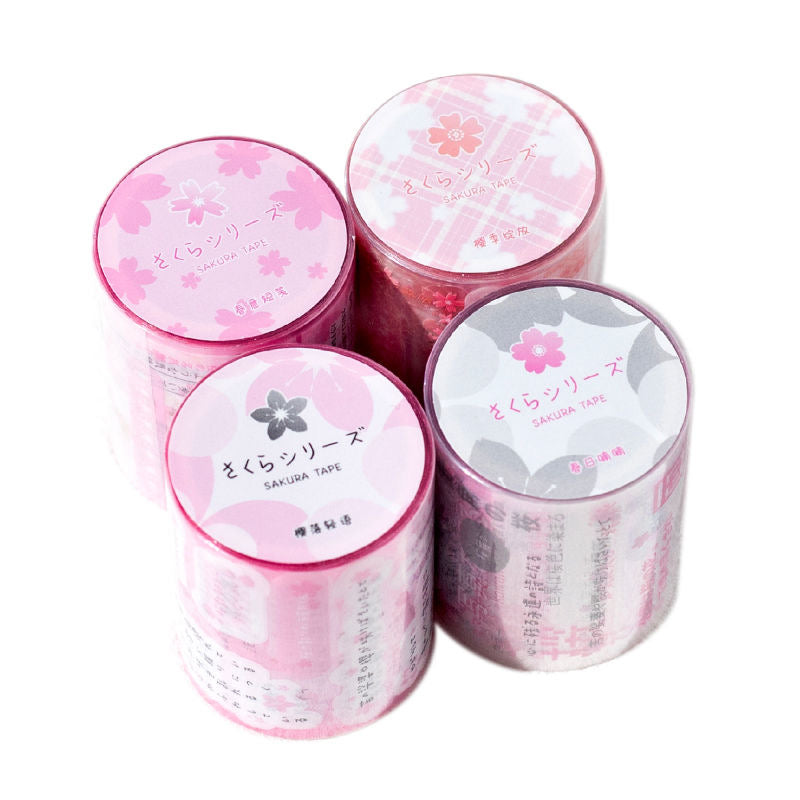 Sakura Japanese Letters Sticker Roll Set Of 4