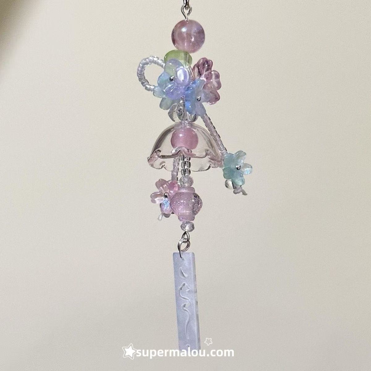 Blue Planet Wind Chime Phone Chain